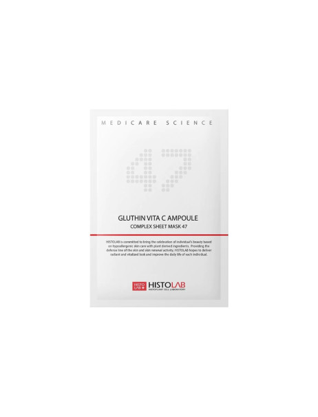 Histolab Gluthin Vita C Ampoule Complex Sheet Mask Маска на нетканній основі для вирівнювання тону шкіри