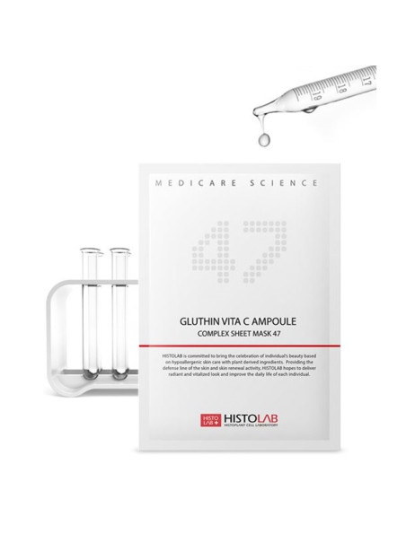 Histolab Gluthin Vita C Ampoule Complex Sheet Mask Маска на нетканній основі для вирівнювання тону шкіри