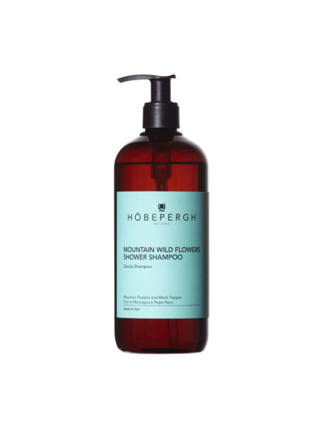 HöbePergh Mountain Wild Flowers Shower Shampoo Шампунь-душ для волос с дикими горными цветами и черным перцем