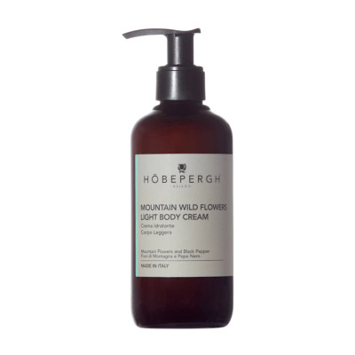 HöbePergh Mountain Wild Flowers Light Body Cream Зволожуючий легкий крем для тіла Гірські дикі квіти 