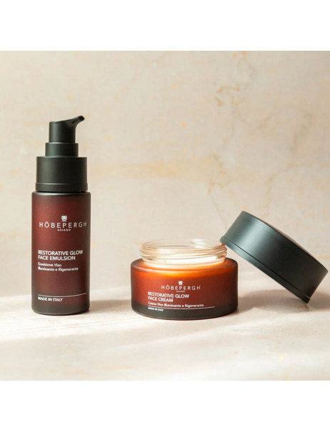 HöbePergh Restorative Glow Face Emulsion Осветляющая и восстанавливающая эмульсия для лица