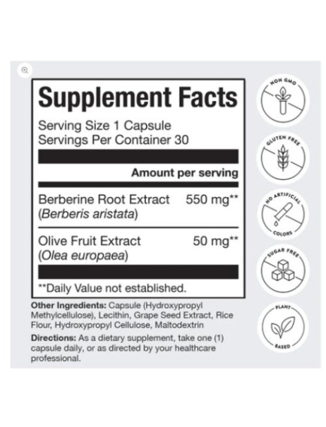 Human N Berberine Complex 30 С Дієтична добавка Берберин Комплекс №30 капс.