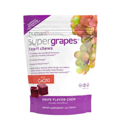 Human N SuperGrapes Heart Chews With CoQ10 60 Т Дієтична добавка СуперГрейпс Харт CoQ10 №60 жувальних табл.