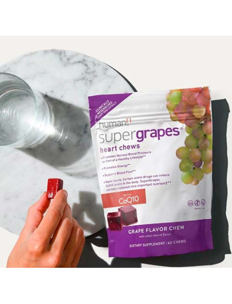 Human N SuperGrapes Heart Chews With CoQ10 60 Т Дієтична добавка СуперГрейпс Харт CoQ10 №60 жувальних табл.