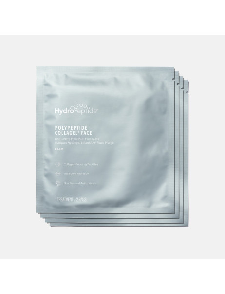 HydroPeptide Polypeptide Collagel Mask for Face 4 Pack Гідрогелева маска проти зморшок для обличчя
