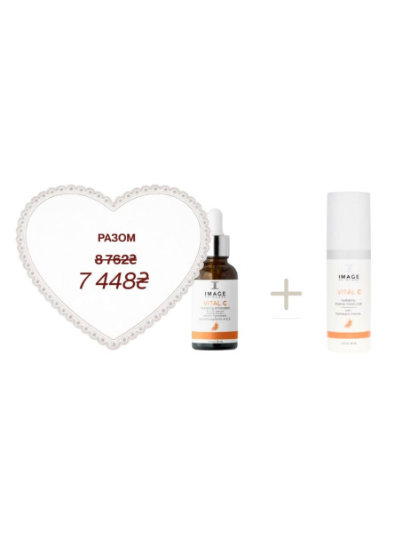 Image Skincare Vital C Hydrating A C&E Serum Увлажняющая антиоксидантная сыворотка с витаминами А, С, Е & Hydrating Intense Moisturizer Интенсивный увлажняющий крем