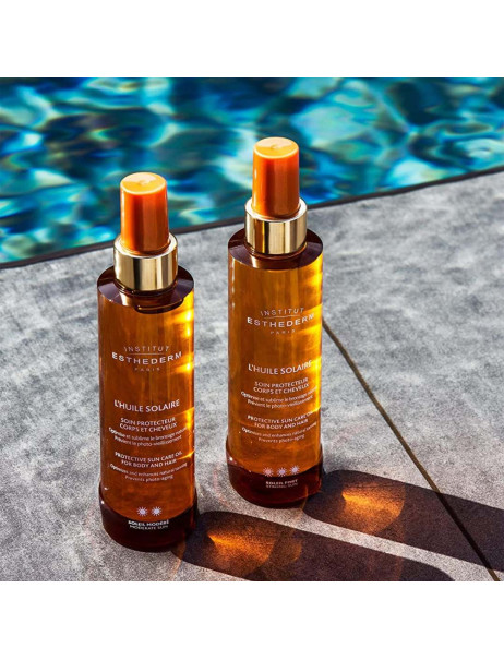 Institut Esthederm Sun Oil Sun Care Oil Moderate Sun Спрей для тіла і волосся при помірному сонці