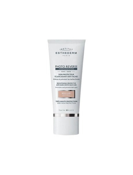 Institut Esthederm Photo Reverse Cream Brightening Protective Anti Dark Spotsface Care Light Beige Крем при пигментации для лица с тоном