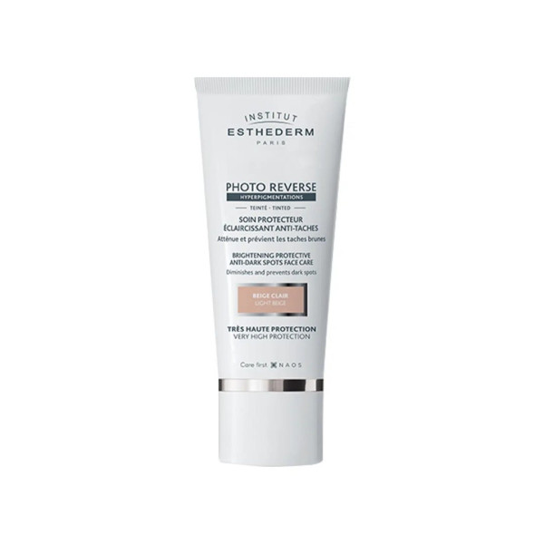 Institut Esthederm Photo Reverse Cream Brightening Protective Anti Dark Spotsface Care Light Beige Крем при пігментації для обличчя з тоном