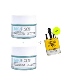 Instytutum 2х HydraFusion 4D Hydrating Water Burst Cream Зволожуючий гель-крем з гіалуроновою кислотою & Powerful RetinOil Концентрована олія з ретинолом в подарунок - Написати відгук