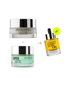Instytutum Super Biotic Plant-Based Ceramide Cream & Truly-Transforming Brightening Eye Cream & Powerful RetinOil Концентрована олія з ретинолом в подарунок - Написати відгук