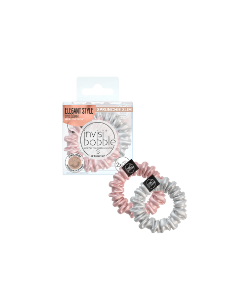 Invisibobble Sprunchie Slim Bella Chrome Гумка-браслет для волосся