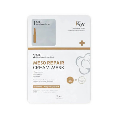 Isov Sorex Meso Repair Cream Mask-2Step Двухэтапная регенерирующая маска для чувствительной кожи