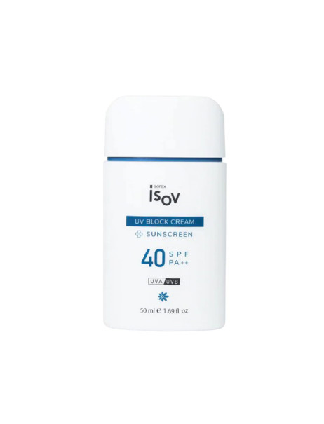 Isov Sorex UV Block SPF 40++ Противоотечный солнцезащитный крем с экстрактом брокколи