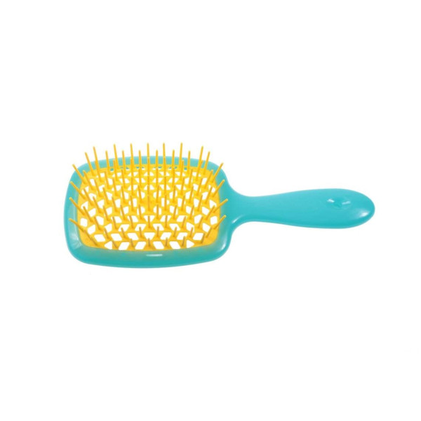 Janeke Superbrush Щетка супербраш Бирюзовая с желтым