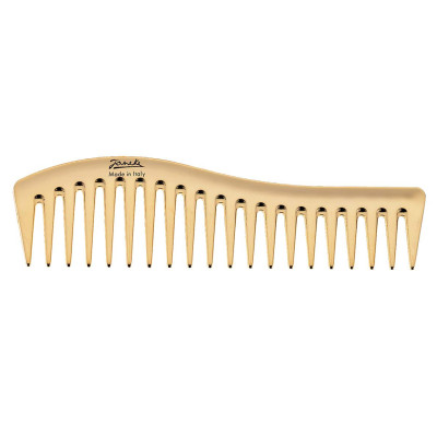 Janeke Gold Line Wavy Comb Гребень для волос Золотистый