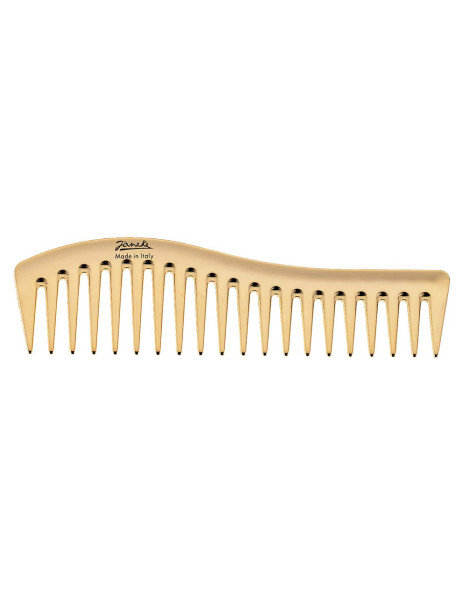 Janeke Gold Line Wavy Comb Гребінь для волосся Золотистий