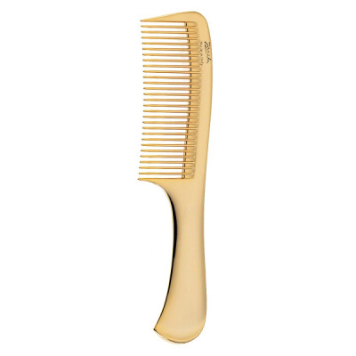 Janeke Gold Line Wide-Teeth Comb With Handle Гребень Золотистый