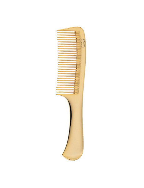 Janeke Gold Line Wide-Teeth Comb With Handle Гребінець Золотистий