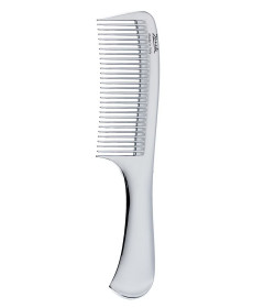 Janeke Chromium Line Wide-Teeth Comb With Handle Гребень Серебристый - Написать отзыв