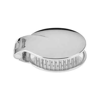 Janeke Silver Folding Hair-Brush With Mirror Гребінець для волосся з дзеркальцем Сріблястий
