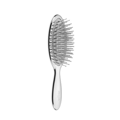 Janeke Chromium Line Pneumatic Hairbrush With Metallic Pins Medium Массажная щетка для волос средняя
