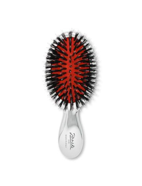 Janeke Chromium Line Pneumatic Mixed Bristle Hairbrush Small Щетка для волос маленькая