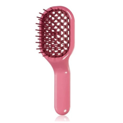 Janeke Curvy Vented Hairbrush Mini Pink Щетка для волос мини розовая