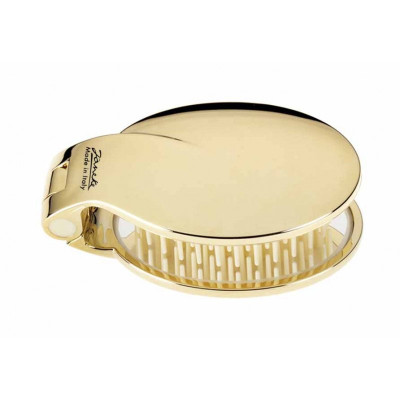 Janeke Golden Folding Hair-Brush With Mirror Расческа для волос с зеркальцем Золотистая