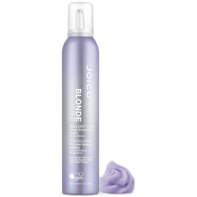 Joico Blonde Life Brilliant Tone Violet Smoothing Foam Фиолетовый разглаживающий мусс