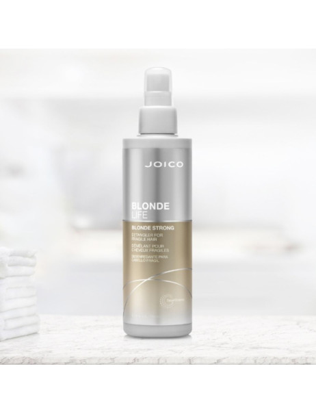 Joico Blonde Life Blonde Strong Detangler Увлажняющий несмываемый спрей-кондиционер против ломкости с термозащитой