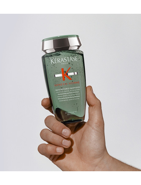 Kerastase Genesis Homme Bain de Force Quotidien Щоденний очищуючий шампунь-ванна для укріплення ослабленого тонкого волосся чоловіків
