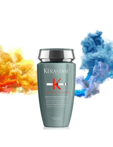 Kerastase Genesis Homme Bain de Masse Epaississant Шампунь-ванна, бустер густоты для ослабленных тонких волос мужчин