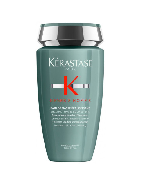Kerastase Genesis Homme Bain de Masse Epaississant Шампунь-ванна, бустер густоты для ослабленных тонких волос мужчин