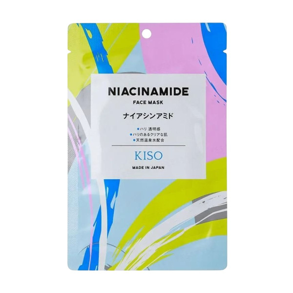 KISOCARE Niacinamide Face Mask Тканинна маска для обличчя з ніацинамідом