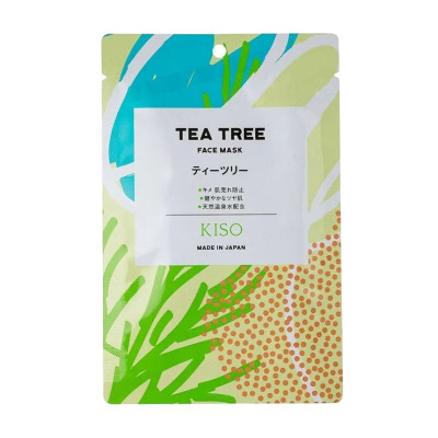 KISOCARE Tea Tree Face Mask Тканинна маска для обличчя з екстрактом чайного дерева