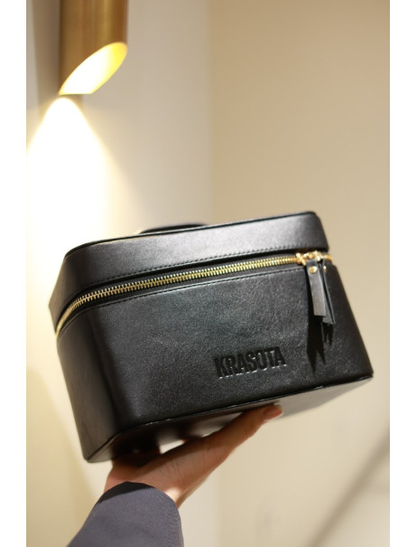 Krasota Cosmetic Bag Black Лимитированная брендовая косметичка черного цвета