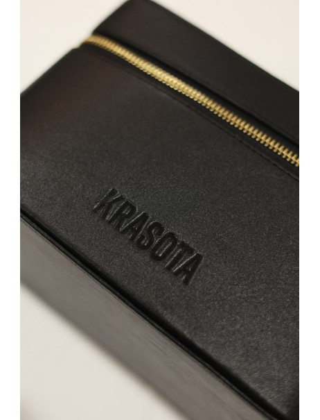 Krasota Cosmetic Bag Black Лимитированная брендовая косметичка черного цвета