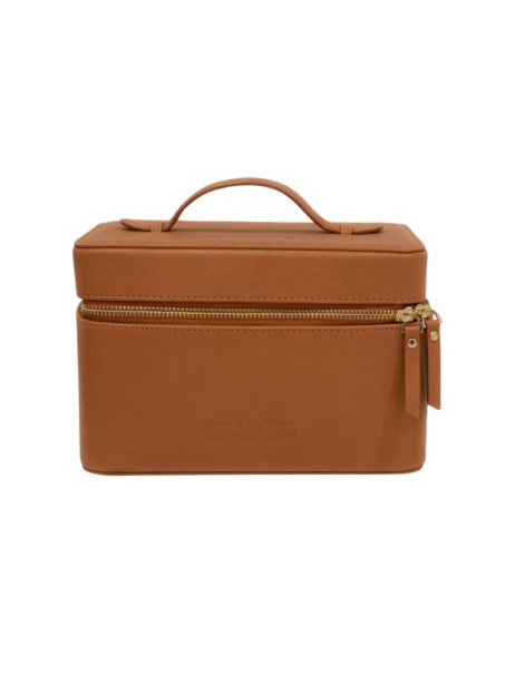 Krasota Cosmetic Bag Brown Лимитированная брендовая косметичка коричневого цвета