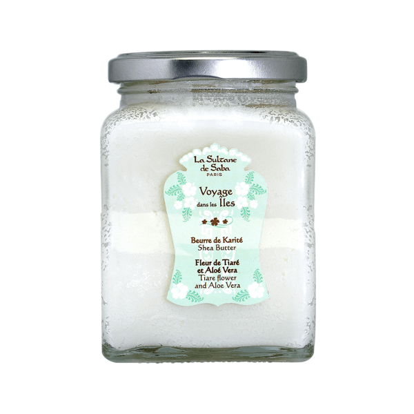 La Sultane De Saba Voyage dans les Iles Shea Butter Tiare Flower & Aloe Vera Масло каріте "Тіаре та Алое вера"