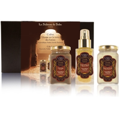 La Sultane De Saba Voyage sur la Route des Epices Coffret de Soin pour le Corps Набір з трьох засобів для тіла 