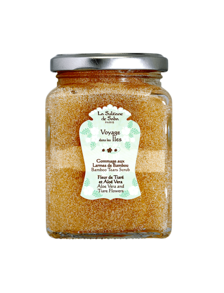 La Sultane De Saba Voyage dans les Iles Bamboo Tears Scrub Скраб для тіла «Сльоза бамбука» Тіаре та Алое вера