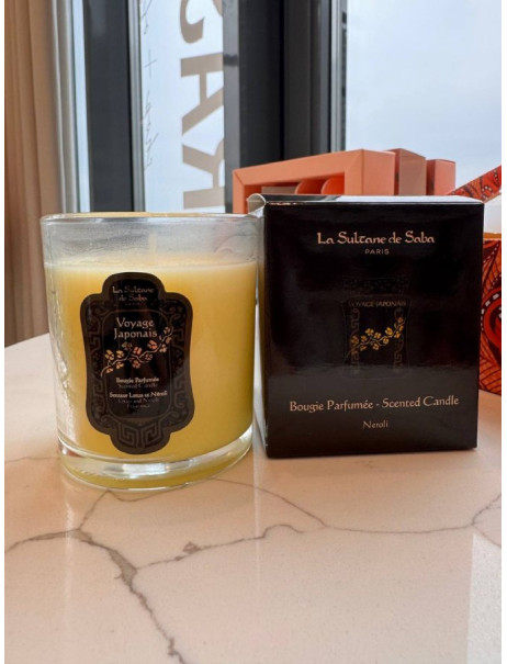 La Sultane De Saba Voyage Japonais Bougie Parfumée Lotus & Neroli Fregrance Ароматична свічка Японія Неролі Лотус