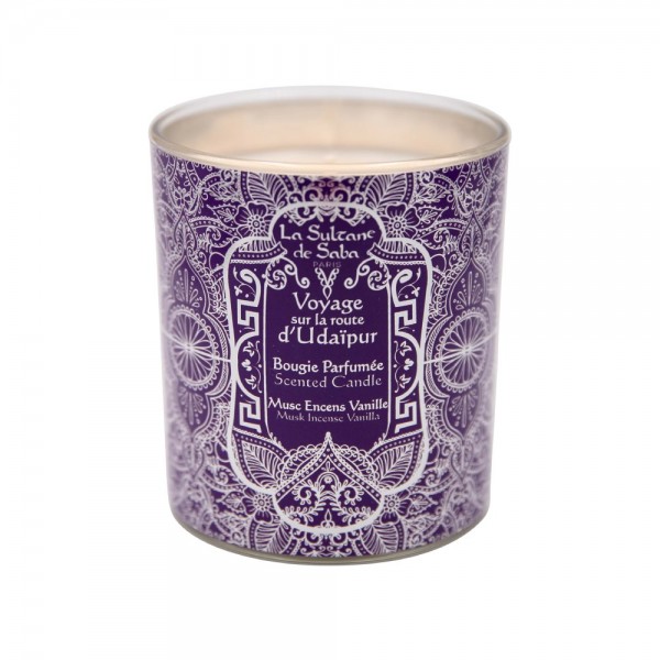 La Sultane De Saba d'Udaipur Bougie Parfumée Musk Encense Vanilla Ароматическая свеча Мускус, Ладан, Ваниль