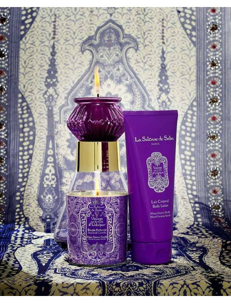 La Sultane De Saba d'Udaipur Bougie Parfumée Musk Encense Vanilla Ароматическая свеча Мускус, Ладан, Ваниль