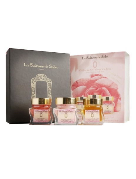 La Sultane de Saba Набор с экстрактом розы для ухода за кожей лица Rose Facial Box Set