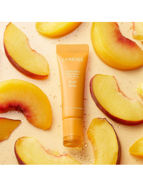 Laneige Lip Glowy Balm с персиковым ароматом
