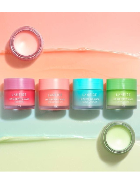 Laneige Lip Sleeping Mask Mint Choco ночная восстанавливающая маска для губ с ментолом и шоколадом