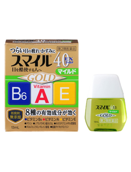 LION 40EX Gold Mild Eye Drops Глазные капли для ежедневного ухода