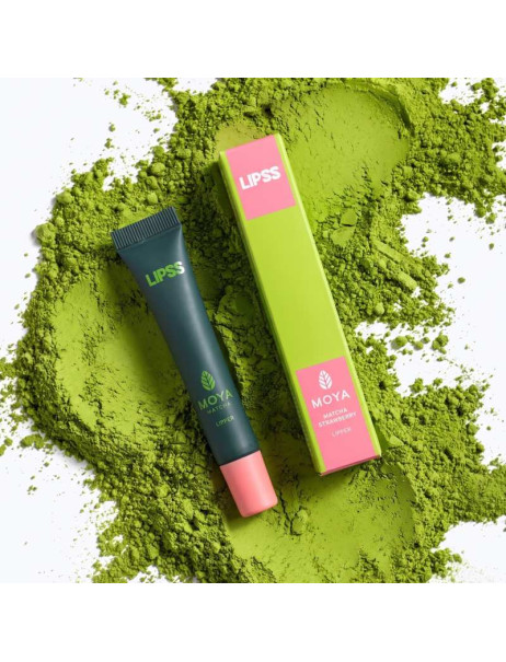 Lipss & Moya Matcha Lipper Matcha Strawberry Блиск для губ з ароматом полуничної матчі